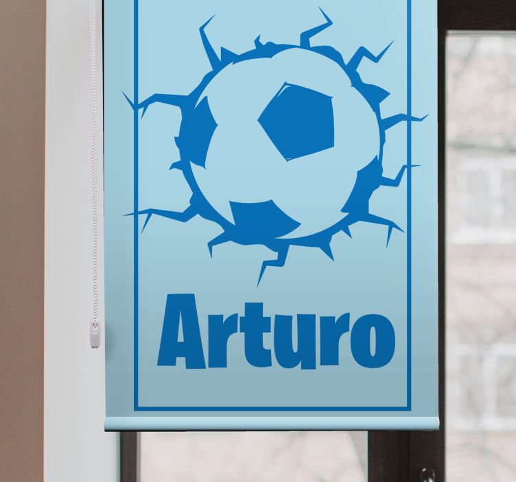 Rulou geam sporturi design personalizat de fotbal - TenStickers