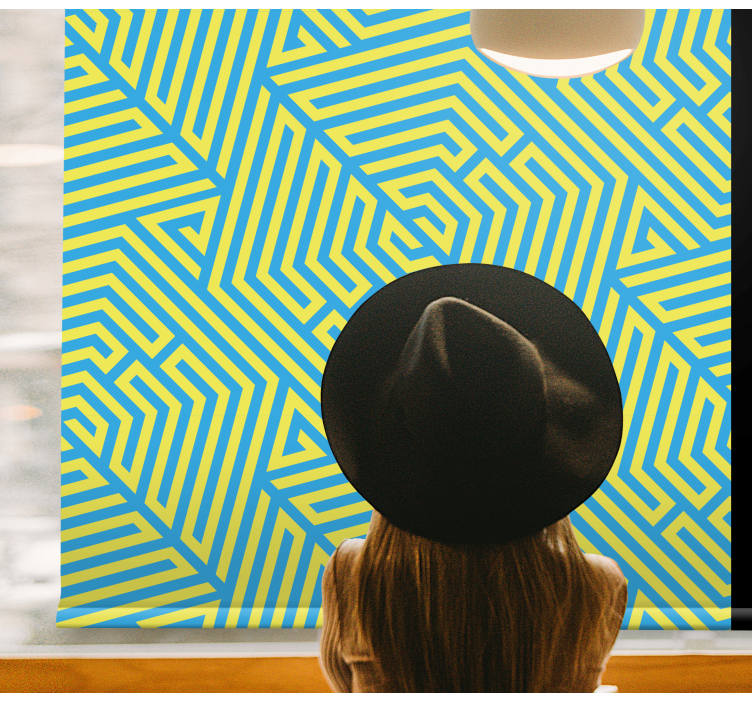 Rulou geam texturi aranjament liniar geometric - TenStickers