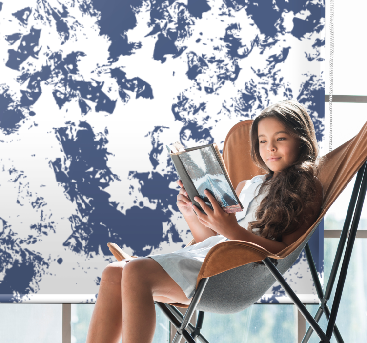 Rulou geam texturi model albastru abstract - TenStickers