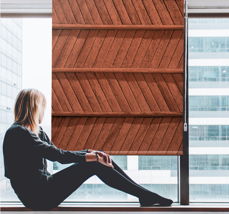 Rulou geam texturi model din lemn de heringbone - TenStickers