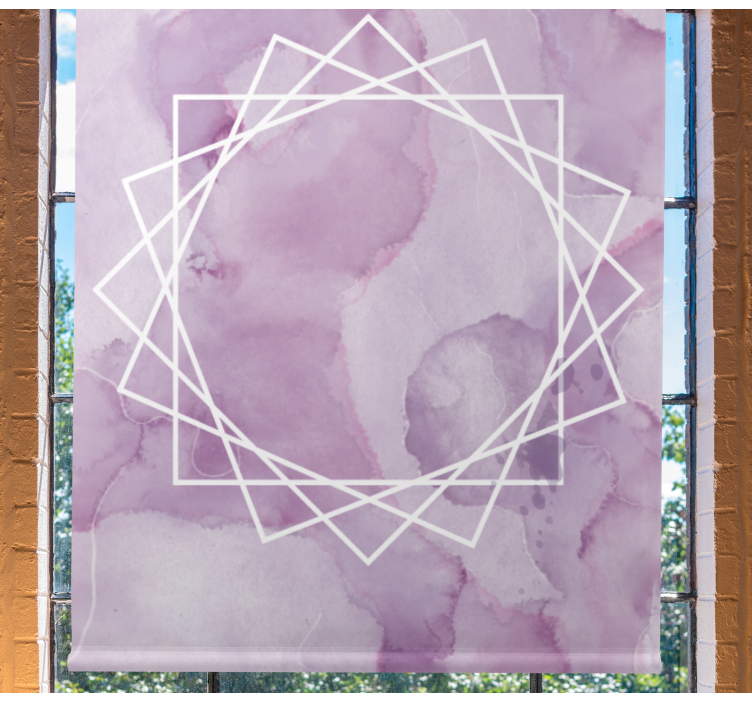 Rulou geam texturi stea elegantă acvarilă - TenStickers