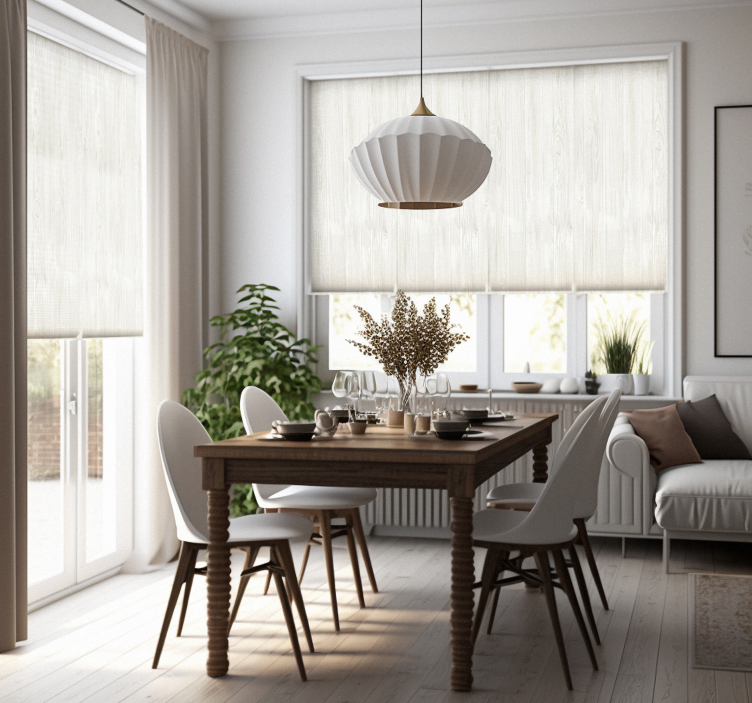 Rulou geam rustic Lemn gri - TenStickers