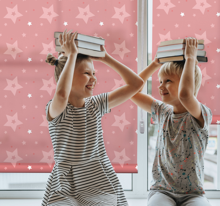 Stele albe și roz nordic blind - TenStickers