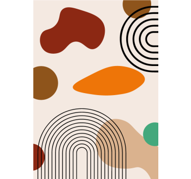 Rulou geam baie arcuri boho - TenStickers