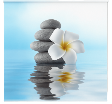 Rulou geam baie albastru translucid zen - TenStickers