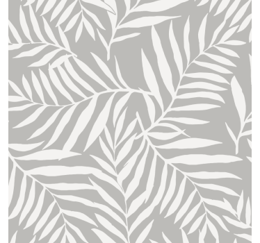 Rulou geam baie frunze gri elegante - TenStickers