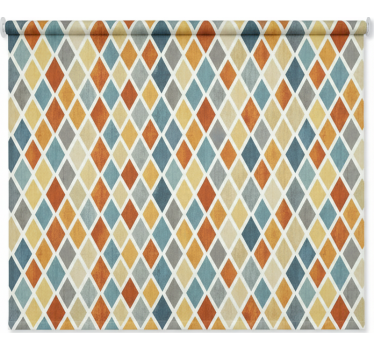 Rulou geam nordic cu diamante colorate în cascade - TenStickers