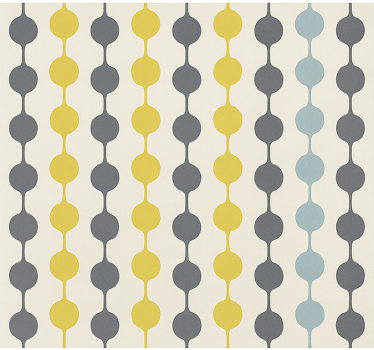 Rulou geam nordic cu cercuri colorate suspendate - TenStickers