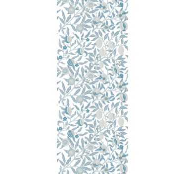 Rulou geam baie flori albastre stil victorian - TenStickers
