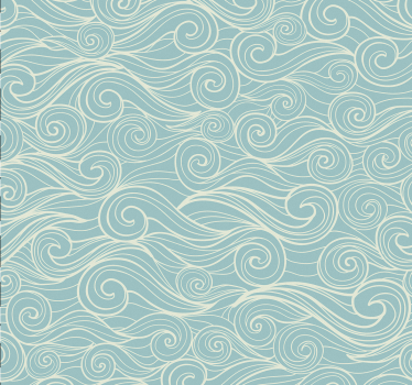 Rulou geam baie ocean cu valuri - TenStickers