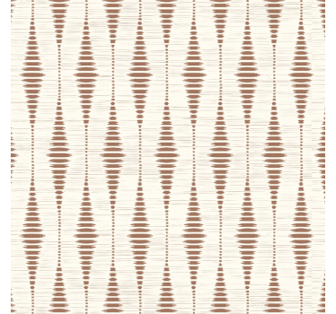 Rulou geam bej mocha mousse cu model ikat - TenStickers