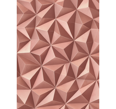Rulou geam roz folie geometrică abstractă aurie roz - TenStickers