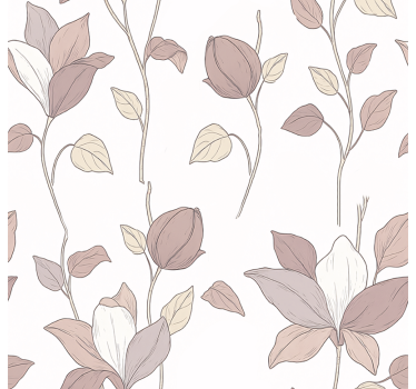 Rulou geam roz floral roz - TenStickers