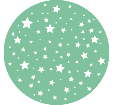 Rulou geam verde stele verzi rotunde - TenStickers