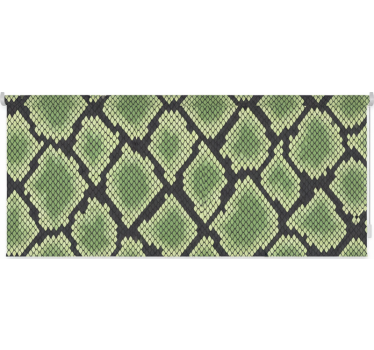 Rulou geam verde piele de șarpe abstractă - TenStickers