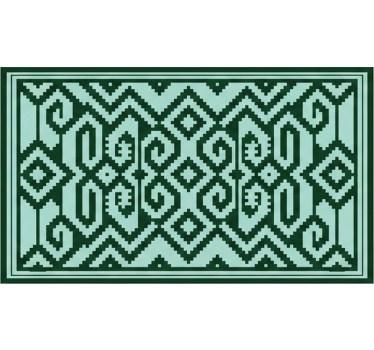 Rulou geam verde culori verzi mapuche - TenStickers