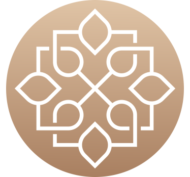 Rulou geam bej design mandala cu linii geometrice simple - TenStickers
