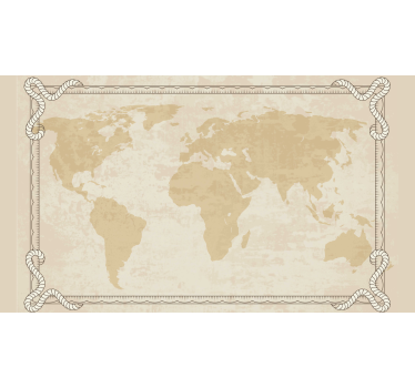 Rulou geam bej hartă din anii 1920 - TenStickers