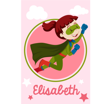 Rulou geam supereroi zbor eroic de copil - TenStickers
