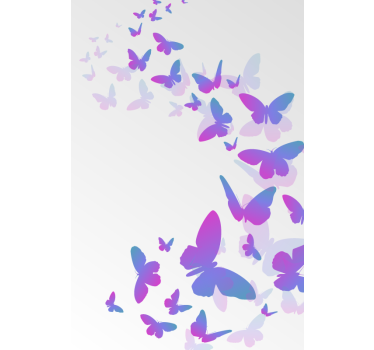 Fluturi zburători violet Rulou original - TenStickers