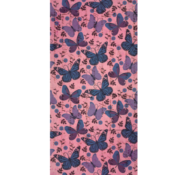 Tonuri violet fluture Rulouri - TenStickers