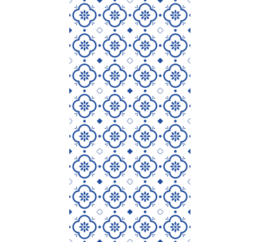 Model albastru cu efect de țiglă albastră - TenStickers