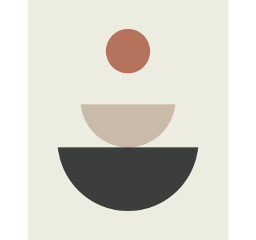 Fântână abstractă artă geometrică artă Rulouri - TenStickers
