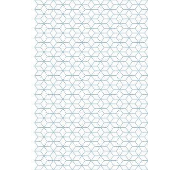 Model cu contur hexagonal rulou nordic - TenStickers