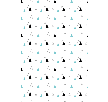 Rulou geam nordic cu model triunghiuri minimalist - TenStickers