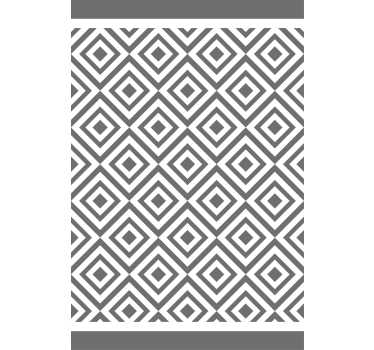 Jaluzea nordică cu model geometric gri și alb - TenStickers