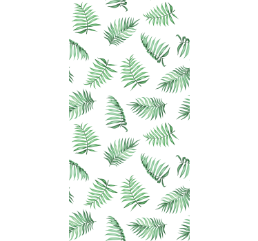 Verde frunze de palmier copac rulou - TenStickers