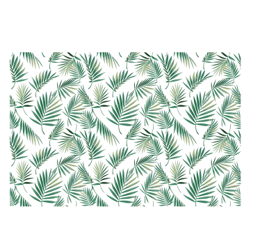 Jaluzea nordică cu design scandinav cu frunze verzi - TenStickers