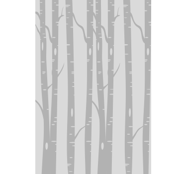 Mesteceni inalti padure arbore scandinav rulou - TenStickers