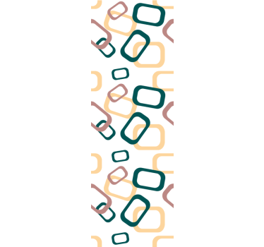 Rulou geam nordic Forme abstracte neregulate - TenStickers