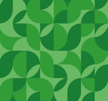 Rulou geam verde retro geometric - TenStickers