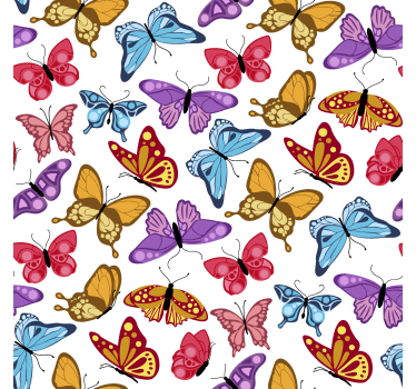 Rulou geam fluturi design colorat - TenStickers