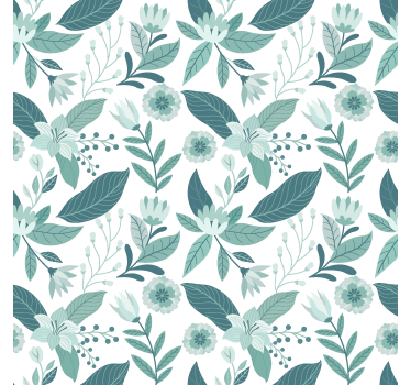 Rulou geam nordic flora - TenStickers