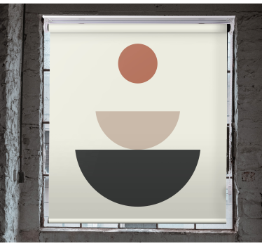 Fântână abstractă artă geometrică artă Rulouri - TenStickers