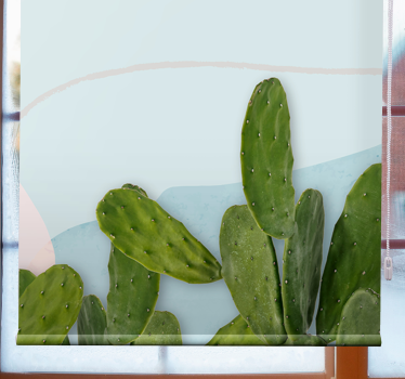 Forme în stil „kawaii” cu artă Rulouri cactus - TenStickers