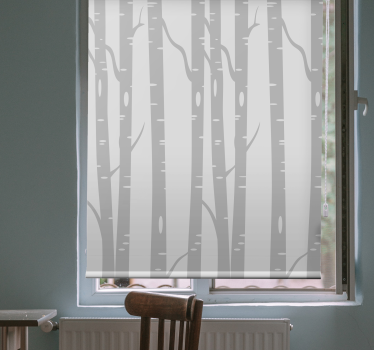 Mesteceni inalti padure arbore scandinav rulou - TenStickers