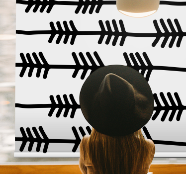 Model săgeți negre rulou nordic - TenStickers