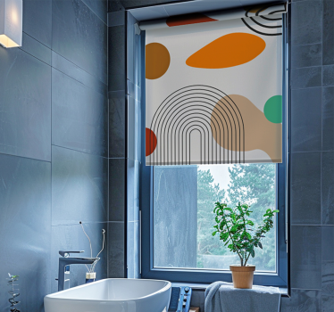 Rulou geam baie arcuri boho - TenStickers