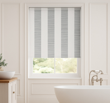 Rulou geam baie ceramica righe grigio - TenStickers