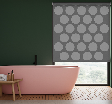 Rulou geam baie cercuri gri texturate - TenStickers