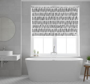 Rulou geam baie dungi negre elegante - TenStickers