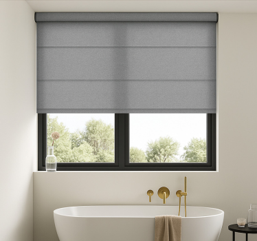 Rulou geam baie minimalism gri elegant - TenStickers