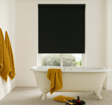 Rulou geam baie negru mat modern - TenStickers