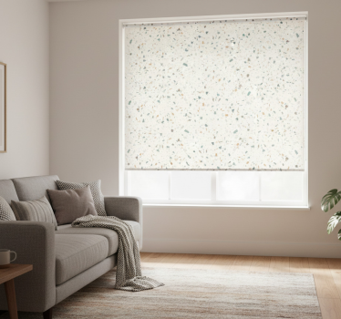 Rulou geam bej motiv terrazzo bej - TenStickers