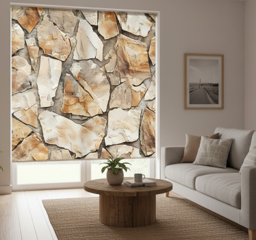 Rulou geam bej model rustic - TenStickers