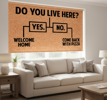 Rulou geam bej pentru o atmosferă primitoare - TenStickers